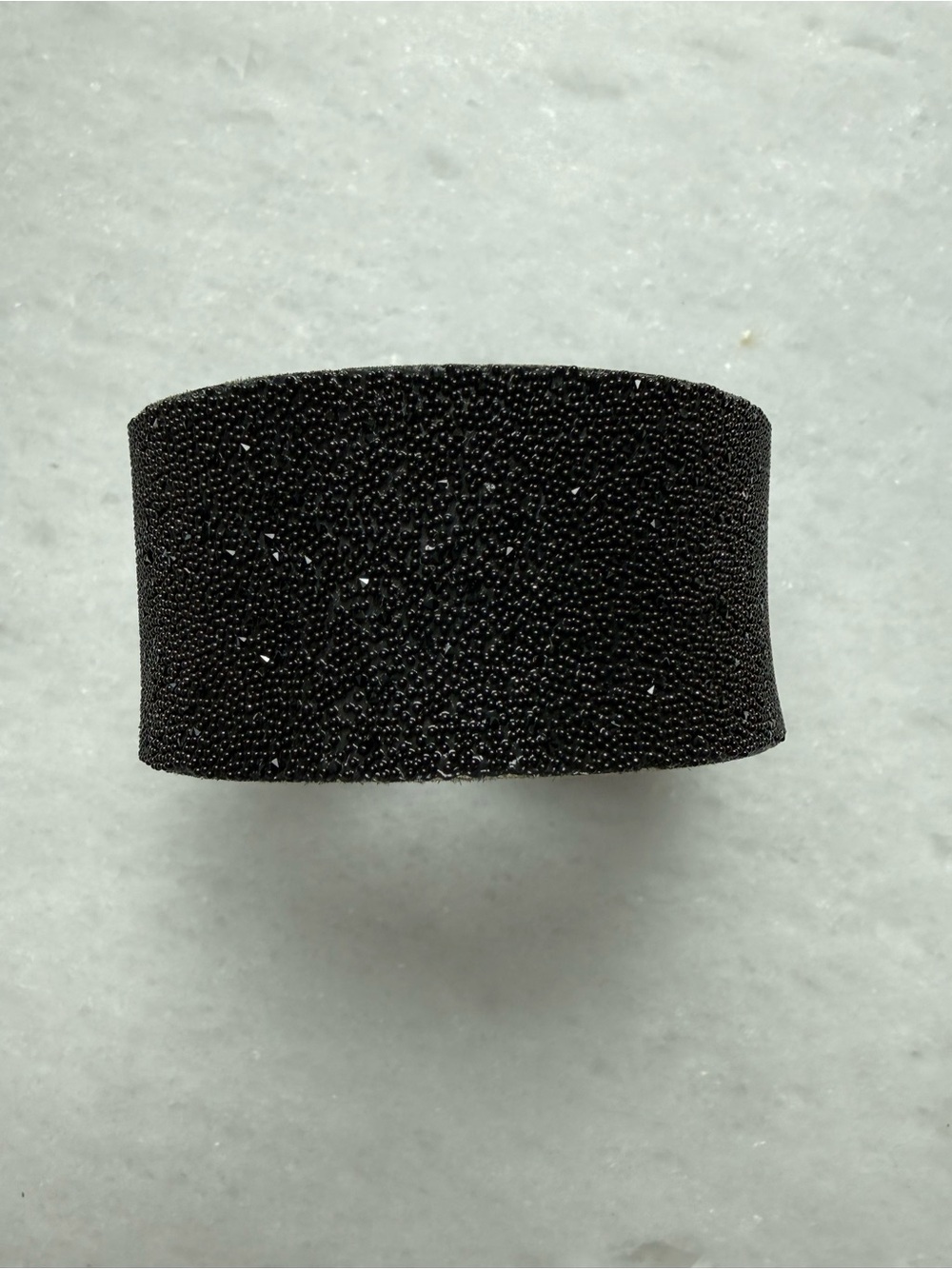 Stingray Skin Wide Cuff Bracelet | Galuchat Leather Snap Closure